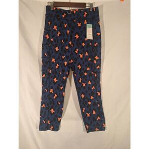 PopFit Womens Cheetah Print‎ Workout Capri Length Leggings Size 2XL NEW